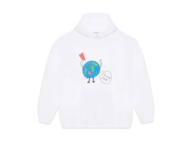 Balenciaga Love Earth Large Fit Hoodie "White"