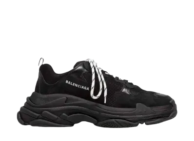 バレンシアガ トリプル S "ブラック ホワイト レース"