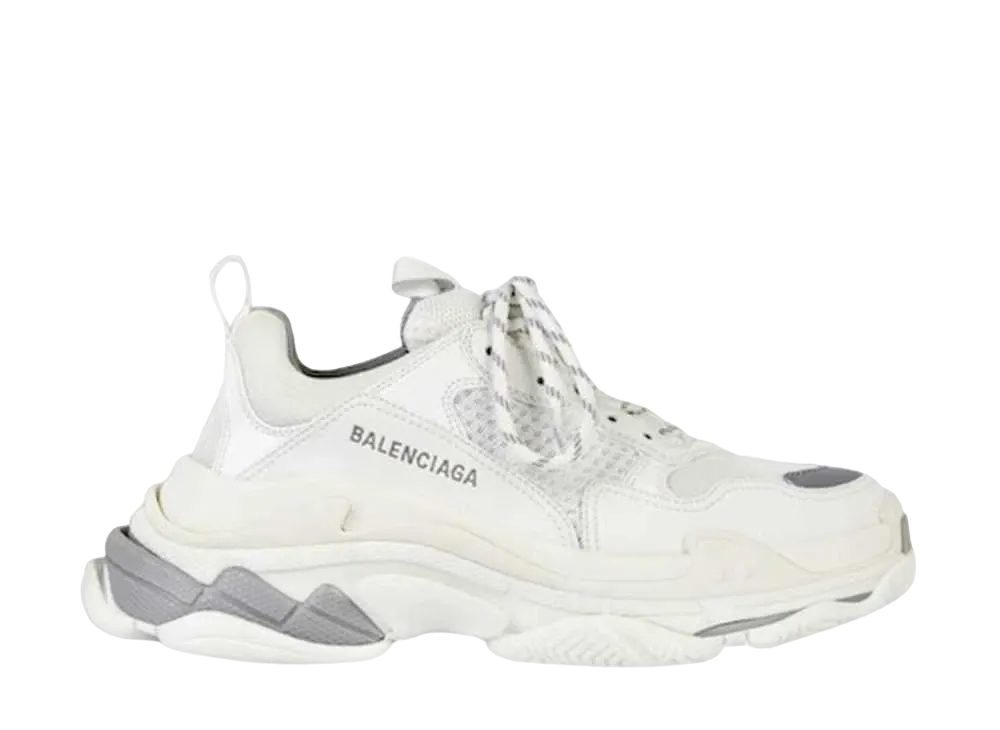 バレンシアガ ウィメンズ トリプルS "ホワイト/シルバー"