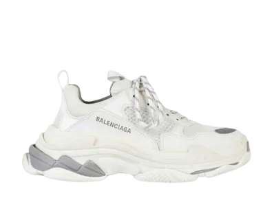 バレンシアガ ウィメンズ トリプルS "ホワイト/シルバー"