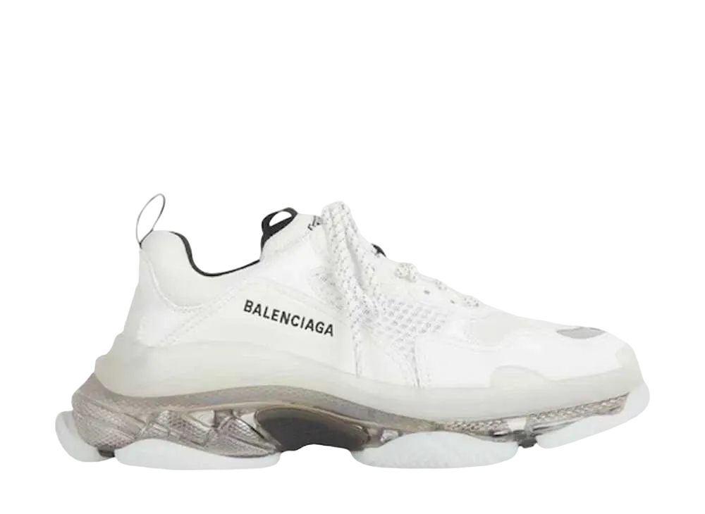 BALENCIAGA TRIPLE S CLEAR SOLE "WHITE"