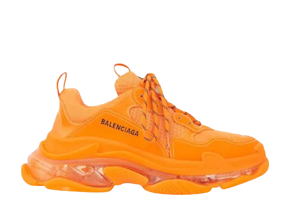 BALENCIAGA TRIPLE S CLEAR SOLE "TANGERINE"