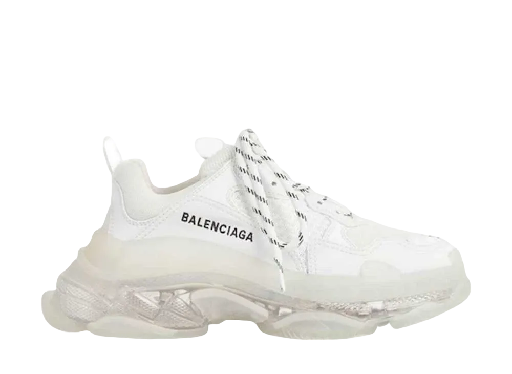バレンシアガ トリプルS クリア ソール "ホワイト"