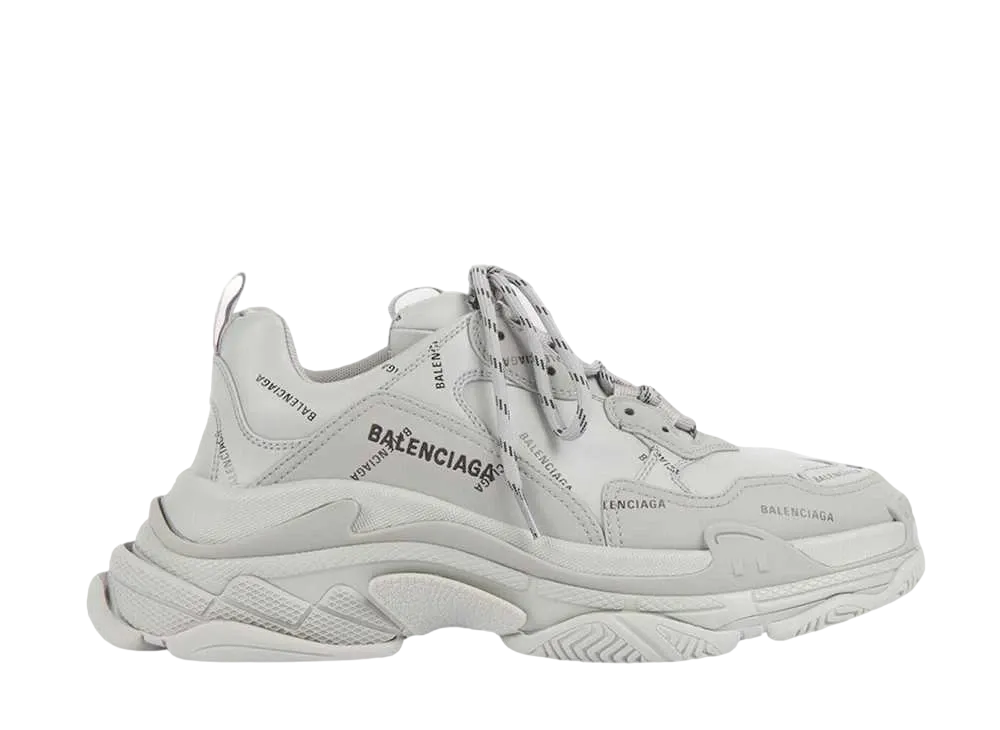 BALENCIAGA TRIPLE S ALLOVER LOGO "GLAY"