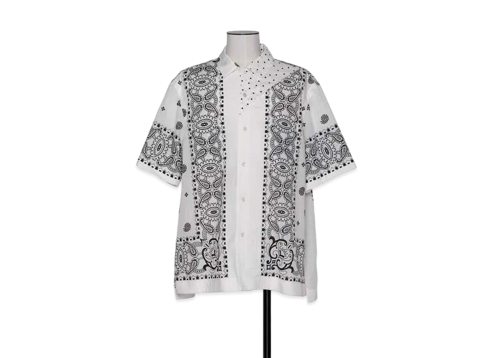 sacai Archive Print Mix Shirt "White"
