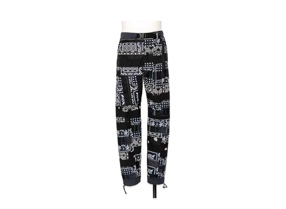 sacai Hank Willis Thomas / Archive Print Mix Pants "Black Multi"