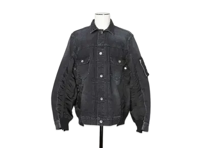sacai Denim x MA-1 Jacket "Black"