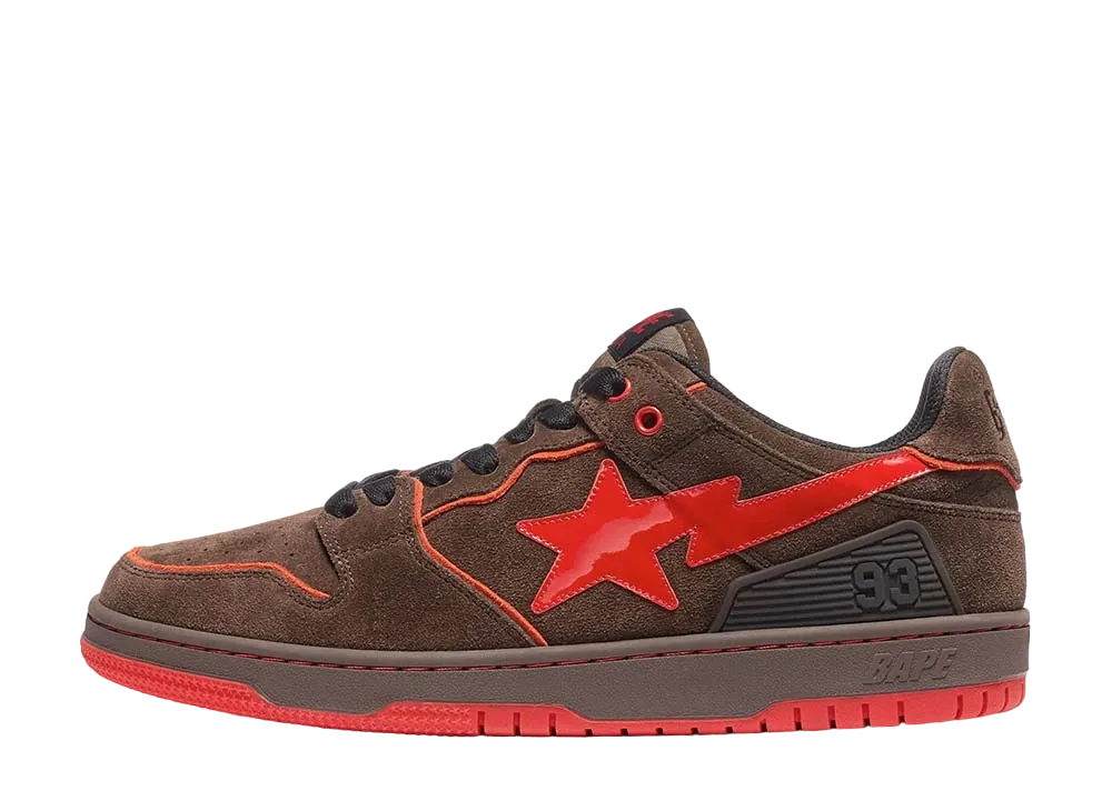 A BATHING APE®︎ SK8 STA "Brown/Red"
