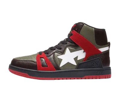 A BATHING APE®︎ BAPE STA 93 Hi "Olive Green/Brown"
