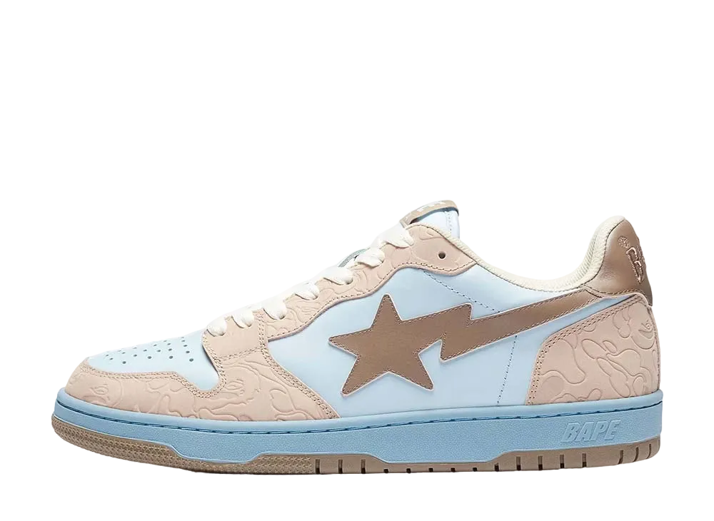 A BATHING APE®︎ COURT STA "Beige/Light Blue"