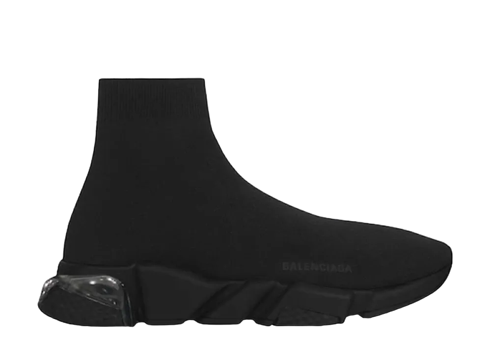  バレンシアガ スピード クリア ソール "ブラック/ブラック"