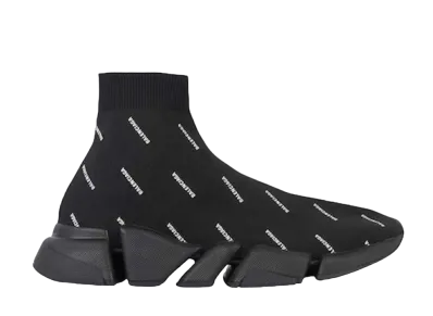 BALENCIAGA Women's SPEED 2.0 ALLOVER LOGO "BLACK"