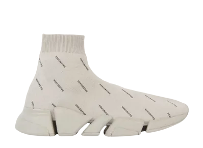 BALENCIAGA Women's SPEED 2.0 ALLOVER LOGO "BEIGE"