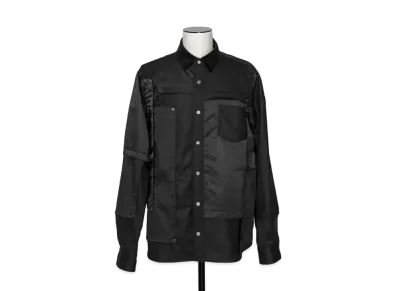 sacai Fabric Combo Shirt "Black"