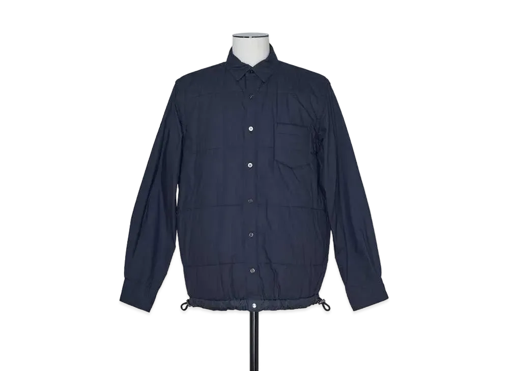 sacai Cotton Quilted Shirt "Navy"