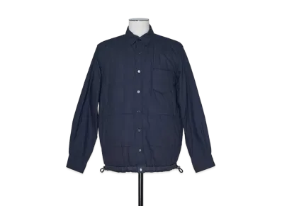 sacai Cotton Quilted Shirt "Navy"