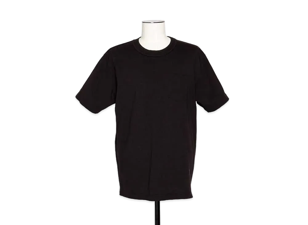 sacai Side Zip Cotton T-Shirt "Black"