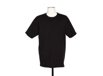 sacai Side Zip Cotton T-Shirt "Black"