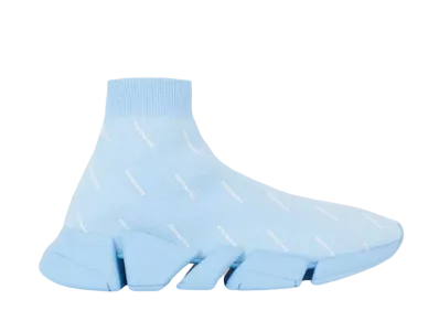 BALENCIAGA Women's SPEED 2.0 ALLOVER LOGO "BLUE"