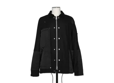 sacai Fabric Combo Blouson "Black"