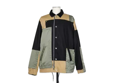 sacai Fabric Combo Blouson "Multi"