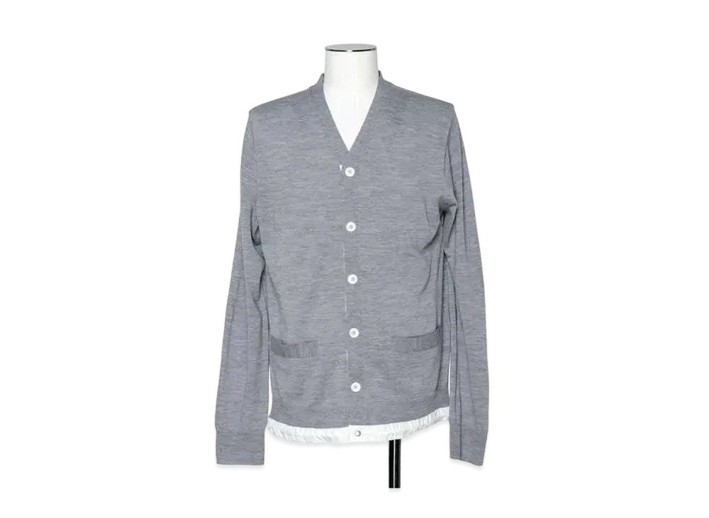 sacai Wool Knit Cardigan "Grey"