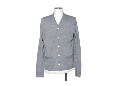 sacai Wool Knit Cardigan "Grey"