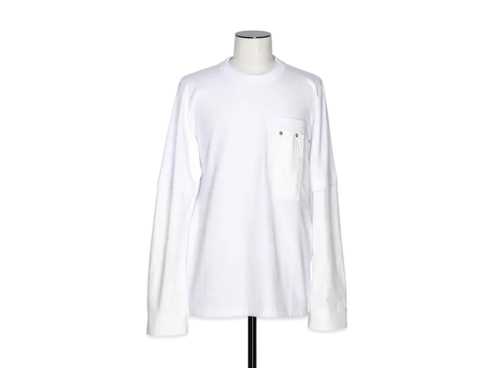 sacai L/S T-Shirt "White"