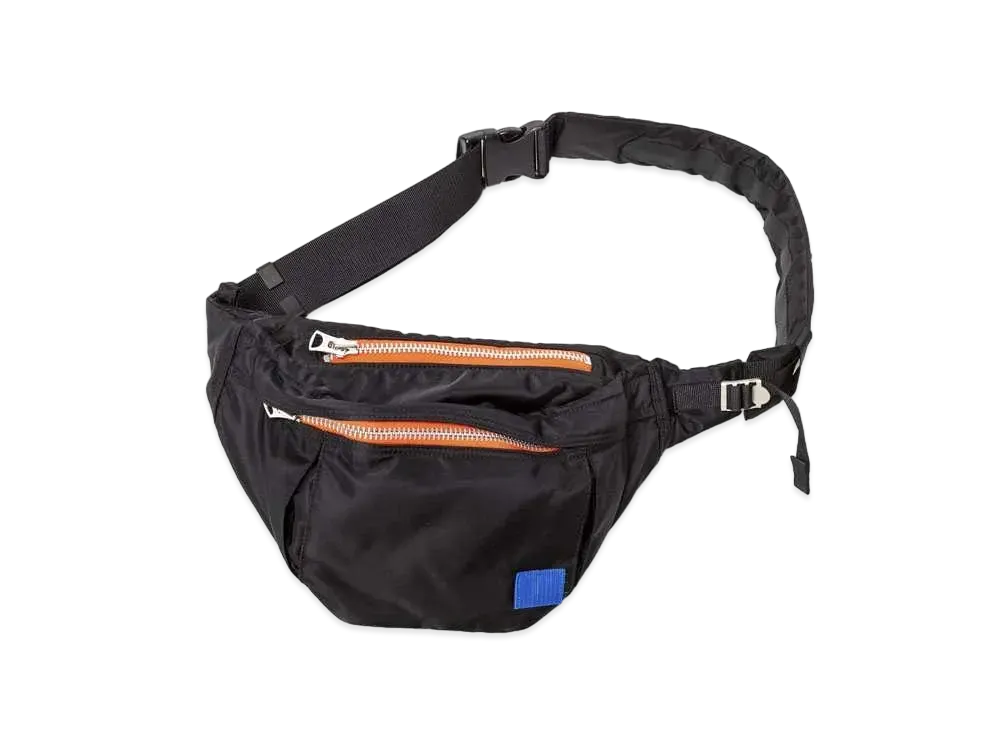 sacai x PORTER Nylon Waist Bag "Black"