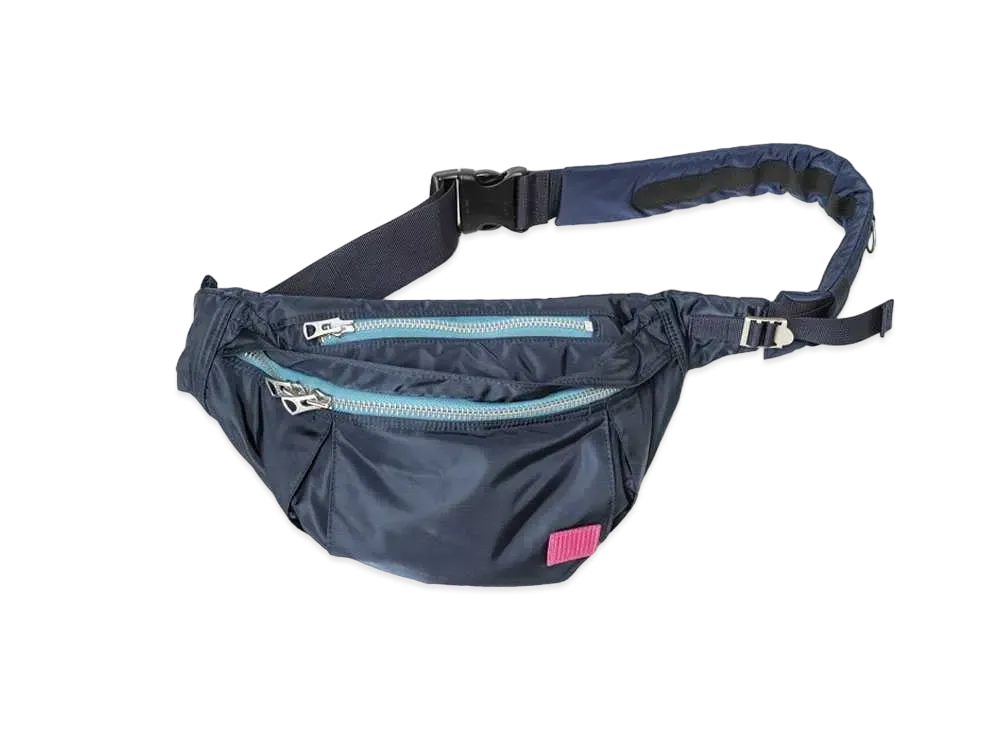 sacai x PORTER Nylon Waist Bag "Navy"
