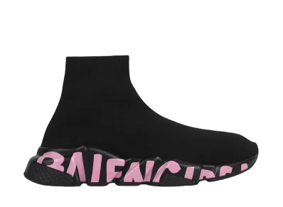 BALENCIAGA Women's SPEED GRAFFITI "BLACK"