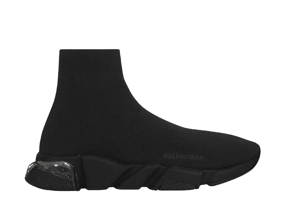 バレンシアガ ウィメンズ スピード クリアソール "ブラック"