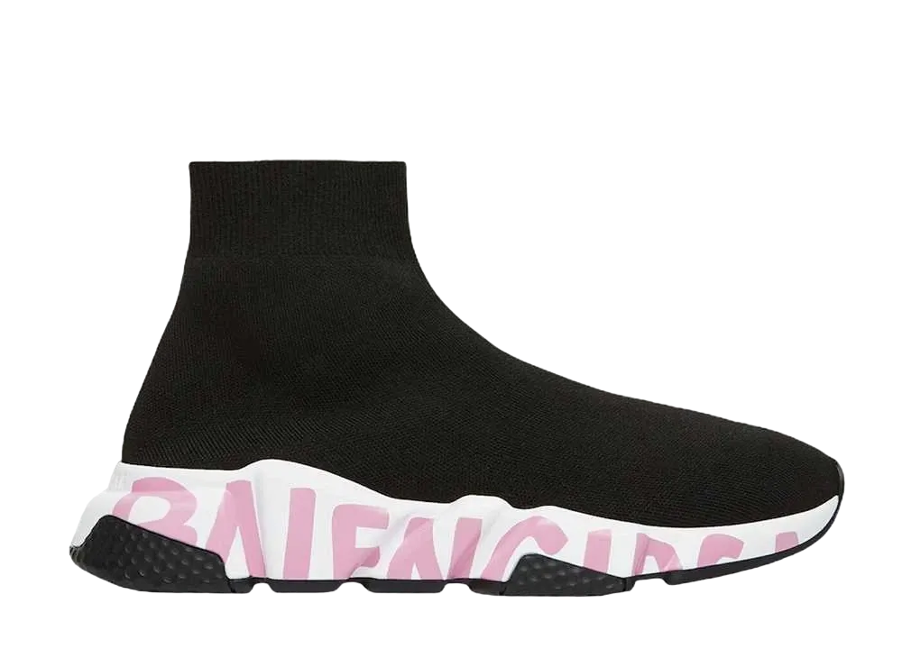 バレンシアガ ウィメンズ スピード グラフティ "ブラック/ホワイト"