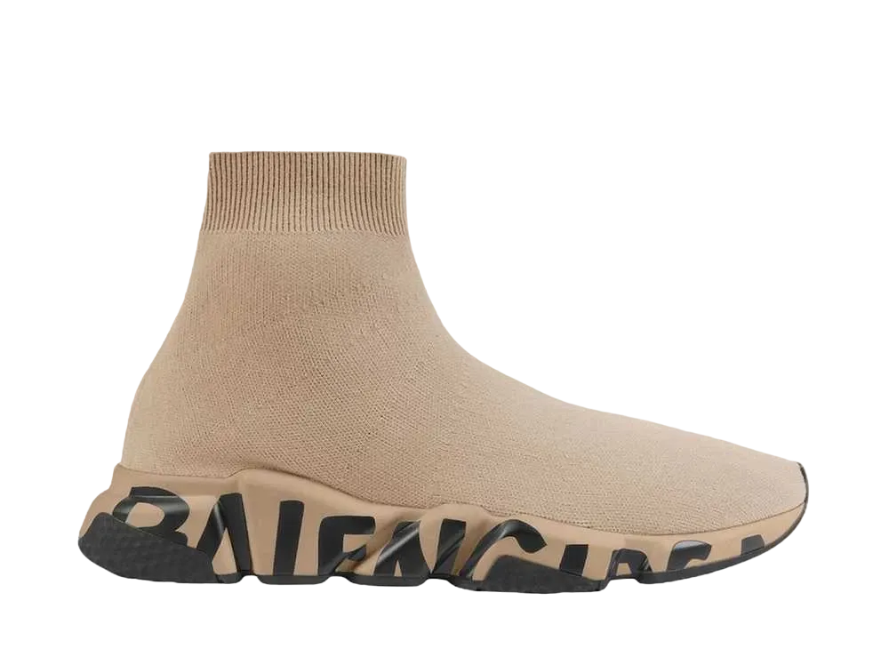 バレンシアガ ウィメンズ スピード グラフティ "ベージュ"