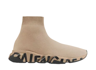 BALENCIAGA Women's SPEED GRAFFITI BEIGE"