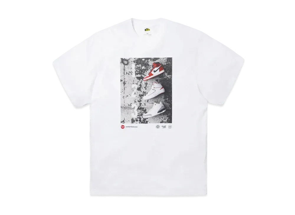SNKRDUNK × THE NETWORK BUSINESS × RED SPIDER KICKS Tee AIR JORDAN "WHITE"