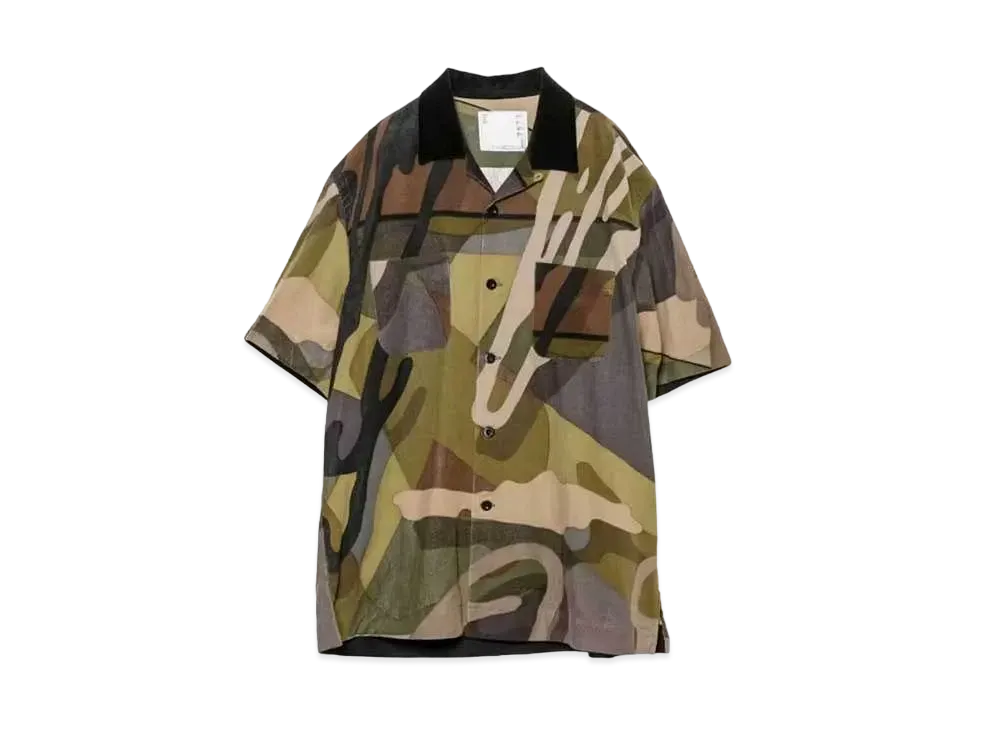 sacai KAWS Camo Shirt "Camo"