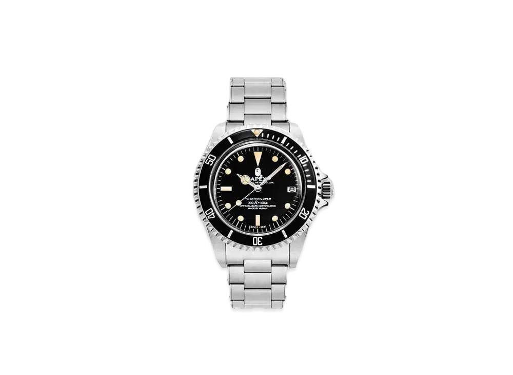 A BATHING APE VINTAGE TYPE 1 BAPEX® "Silver/Black"