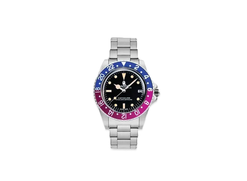 A BATHING APE VINTAGE TYPE 2 BAPEX® "Silver/Blue Red"