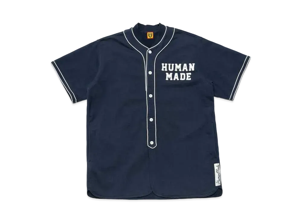 HUMAN MADE BASEBALL SHIRT "Navy"