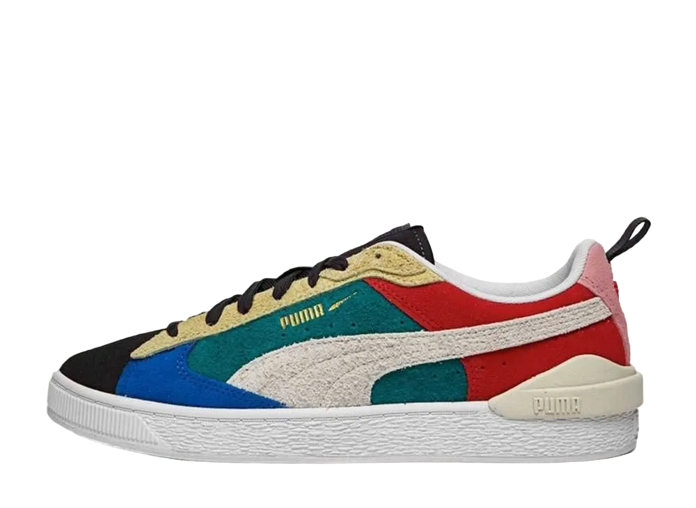 PUMA SUEDE BLOCK WT FOAM STRIP "SWEET GRAPE/WHISPER WHITE"