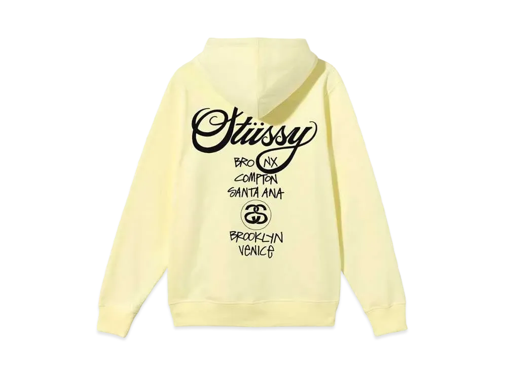 Stussy WORLD TOUR HOODE "Yellow"