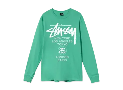 Stussy WORLD TOUR LS TEE "Green"