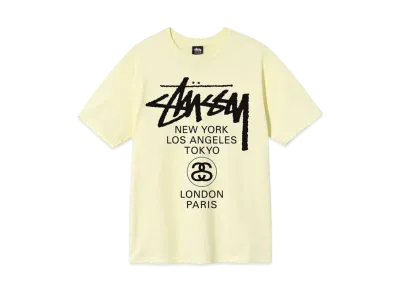 Stussy WORLD TOUR TEE "Yellow"