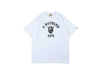 Bearbrick BAPE COLLEGE 2021 T-Shrit "White"