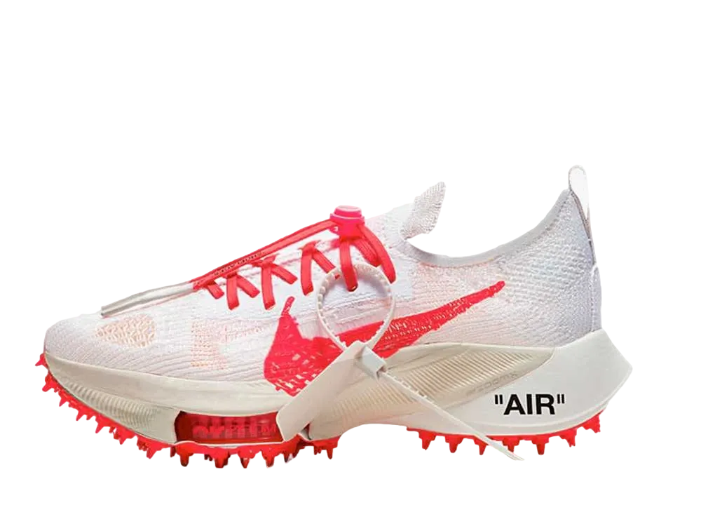 Off-White × Nike Air Zoom Tempo Next% Flyknit "Solar Red"