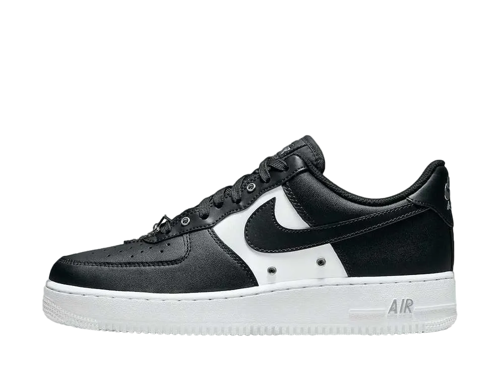 Nike Air Force 1 Low '07 PRM "Black White Metallic Silver"