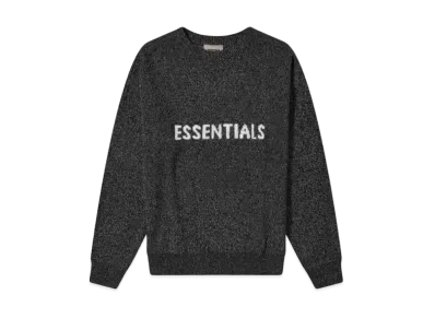 FEAR OF GOD ESSENTIALS Knit Sweater "Dark Black Melange"