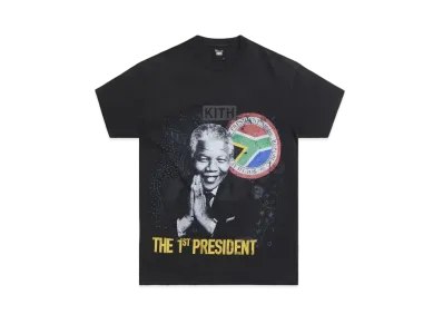 Kith x Mandela Day 2021 President Vintage Tee"Black"
