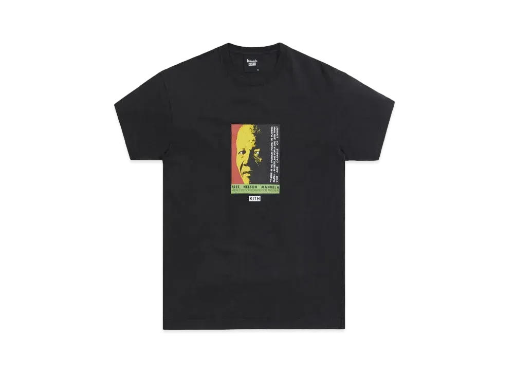 Kith x Mandela Day 2021 Free Mandela Vintage Tee "Black"